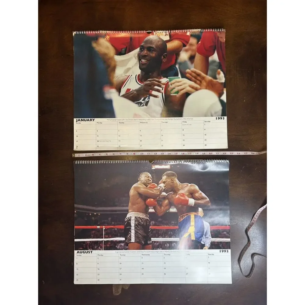 Vintage 1993 The Associated Press United States Sports Large Calendar RARE